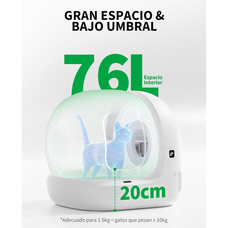 Arenero Gatos Autolimpiable PETKIT Pura MAX 2 - Imagen 9