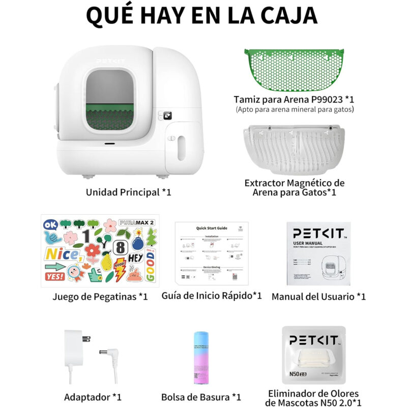 Arenero Gatos Autolimpiable PETKIT Pura MAX 2 - Imagen 2