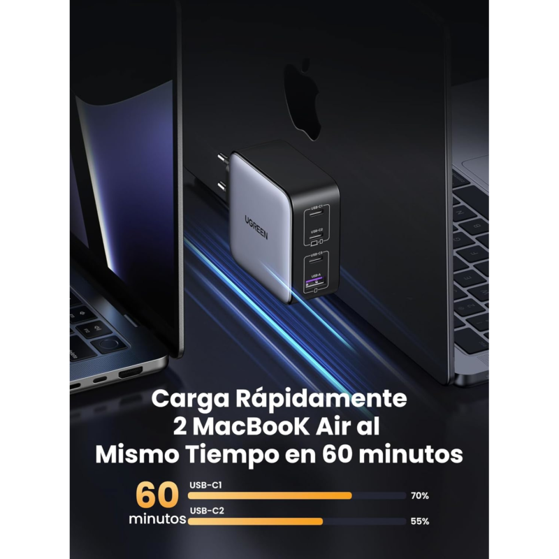 UGREEN Nexode 100W Cargador USB C - Imagen 5