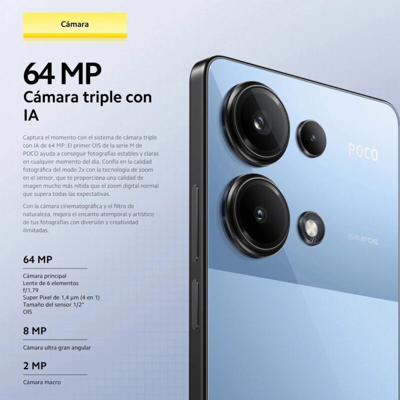 POCO M6 Pro 4G 8GB/256GB 12/512GB NFC EU Charger Global Version Teléfono móvi - Imagen 4