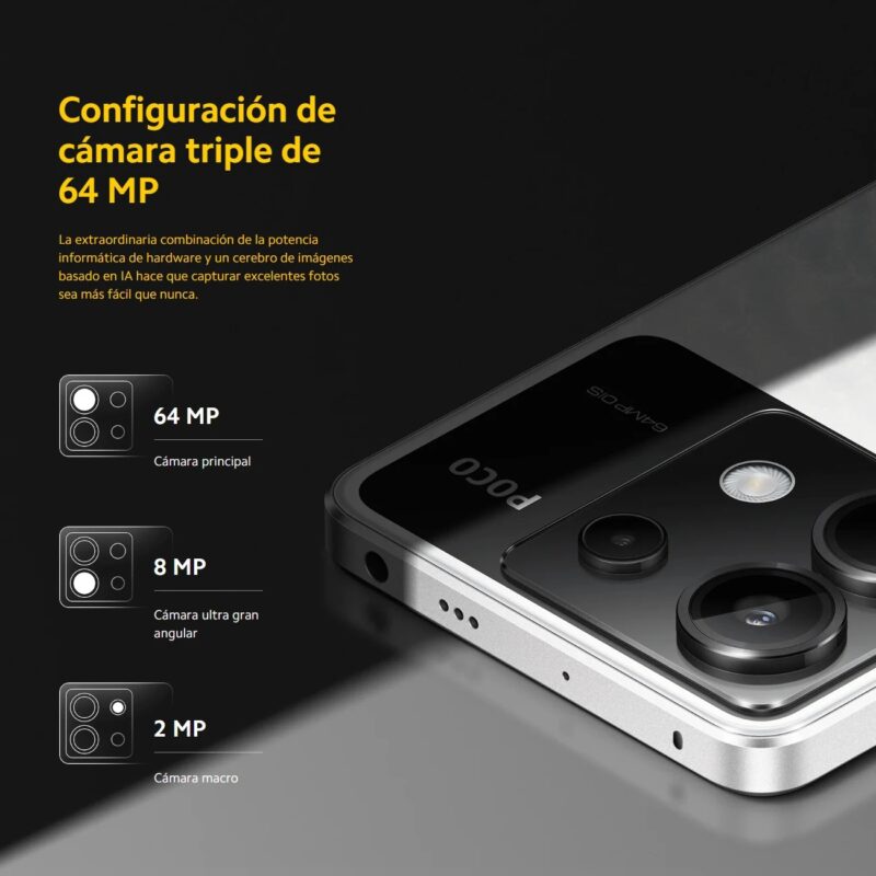 POCO X6 5G 8GB/256GB 12GB/256 NFC EU Charger Global Version Teléfono móvil - Imagen 3