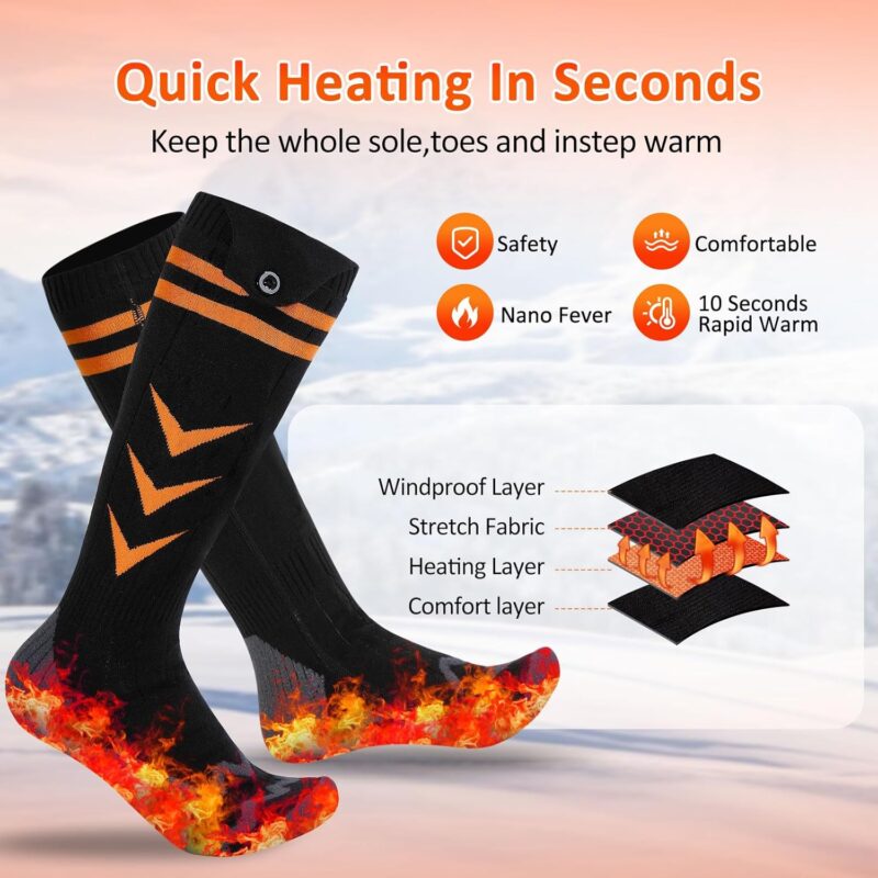 Calcetines Termicos Recargable con App Jkevow - Imagen 6